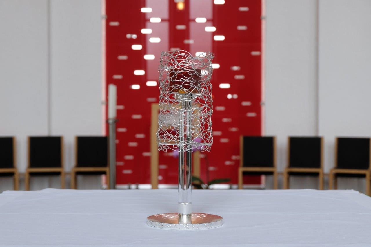 Reliquiar „Pater Richard Henkes“, für die Pallotti-Kirche in Friedberg, Neugestaltung Ulrich Dochtermann Augsburg