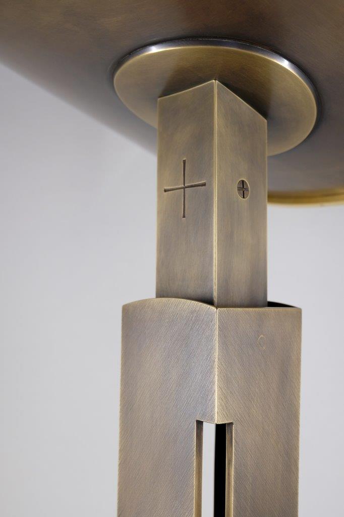 Metall-Ambo-Kirche-Messing-brüniert