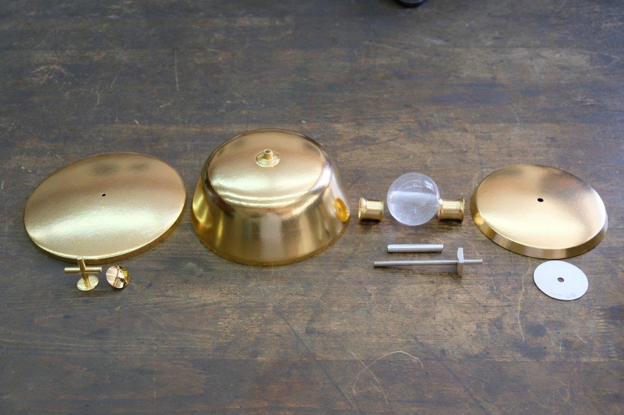 Ciborium-Neugestaltung-Kreuz-Bergkristall-Nodus-Kreuz-vergoldet