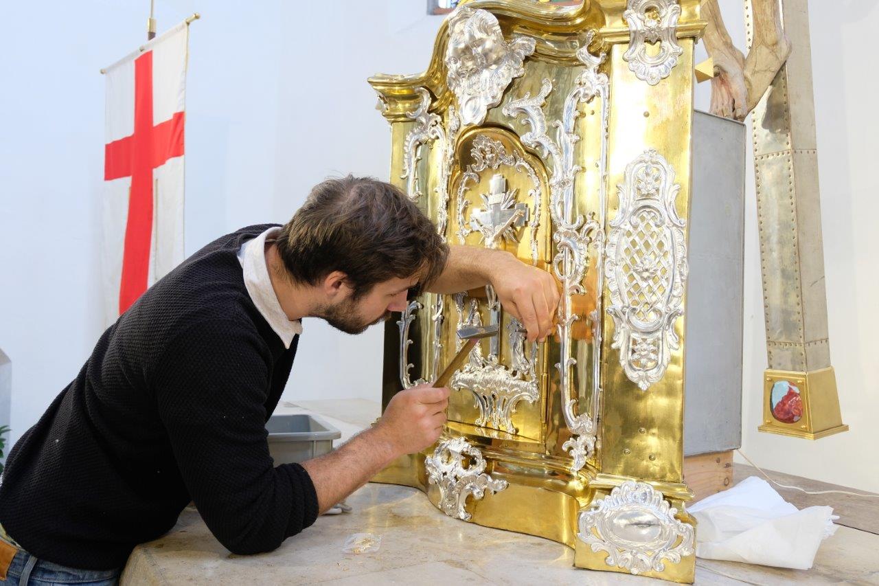 Altar-Restaurierung-Aufbau