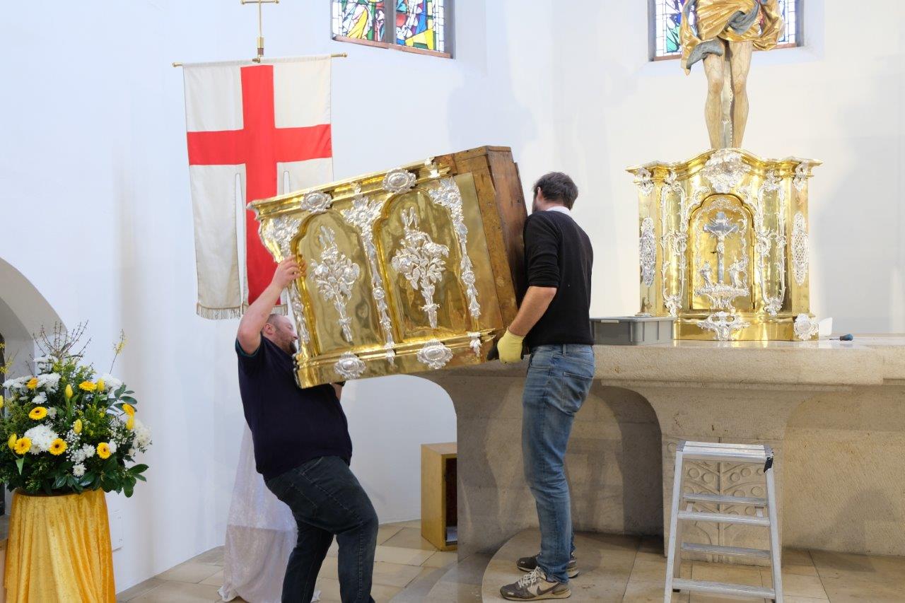 Altar-Restaurierung-Aufbau