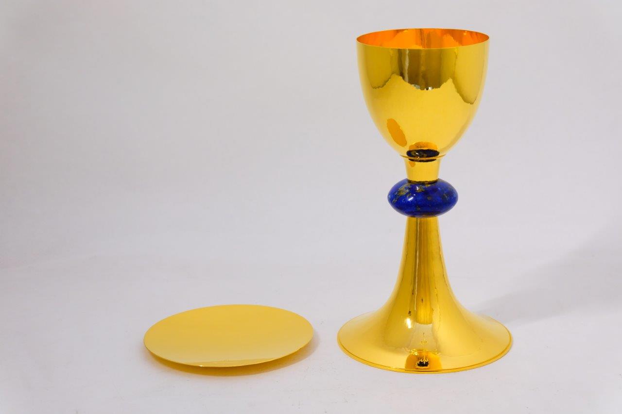 Primizkelch, Silber, vergoldet, mit Patene